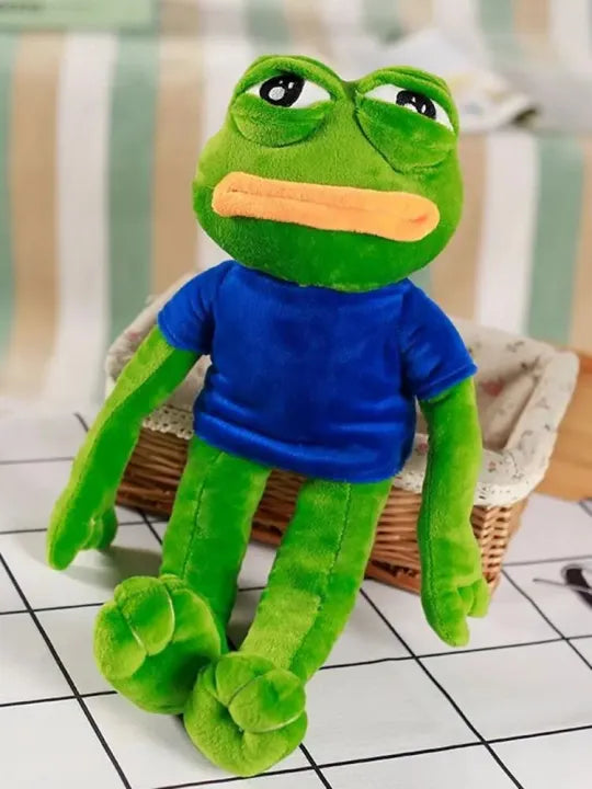 Pepe Frog Plush — pepe Frog Plush brings meme-worthy charm to plushie form, Leona Bangladesh (detail view)
