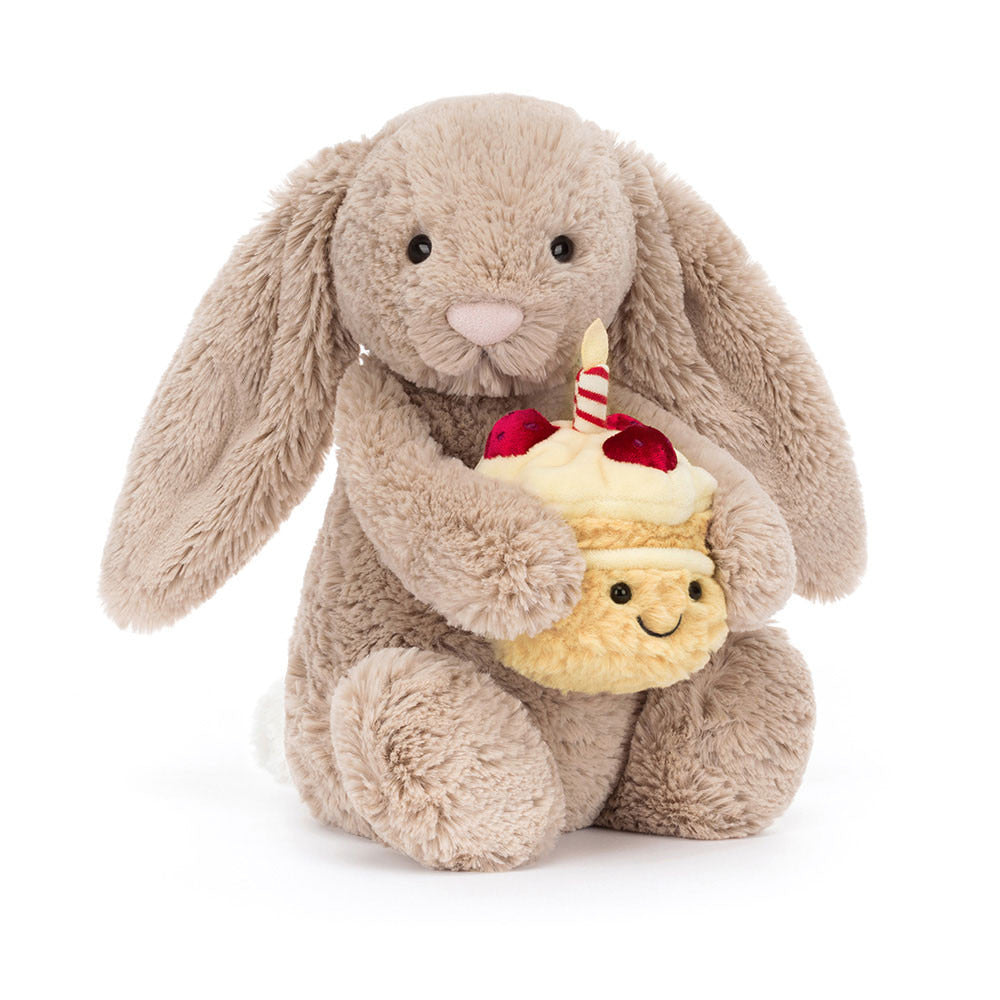 Bashful Beige Bunny 'Birthday' — premium plushie from Leona Bangladesh