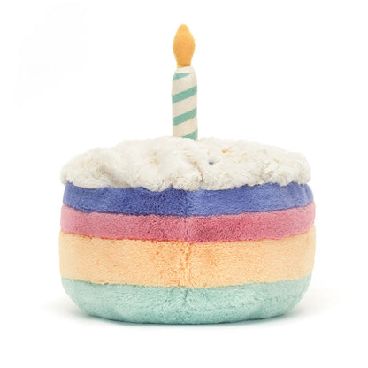 Birthday Cake Plush Soft Toy — front view — Leona BD