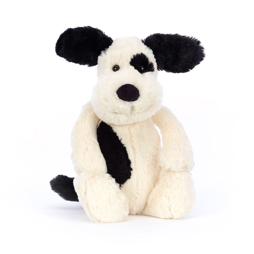 Black & Cream Puppy Plush Soft Toy — Leona BD