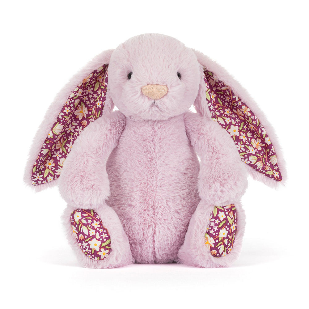 Thistlepop Blossom Luxe Bunny — lilac premium bunny plushie with floral ears from Leona Bangladesh