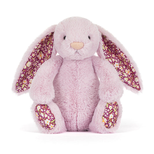 Thistlepop Blossom Luxe Bunny — lilac premium bunny plushie with floral ears from Leona Bangladesh