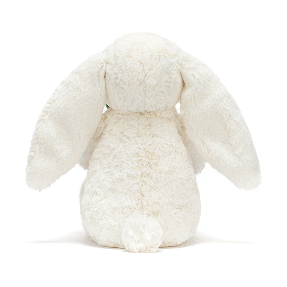 Cream Bunny with Plant Pot Plush — side view — Leona BD