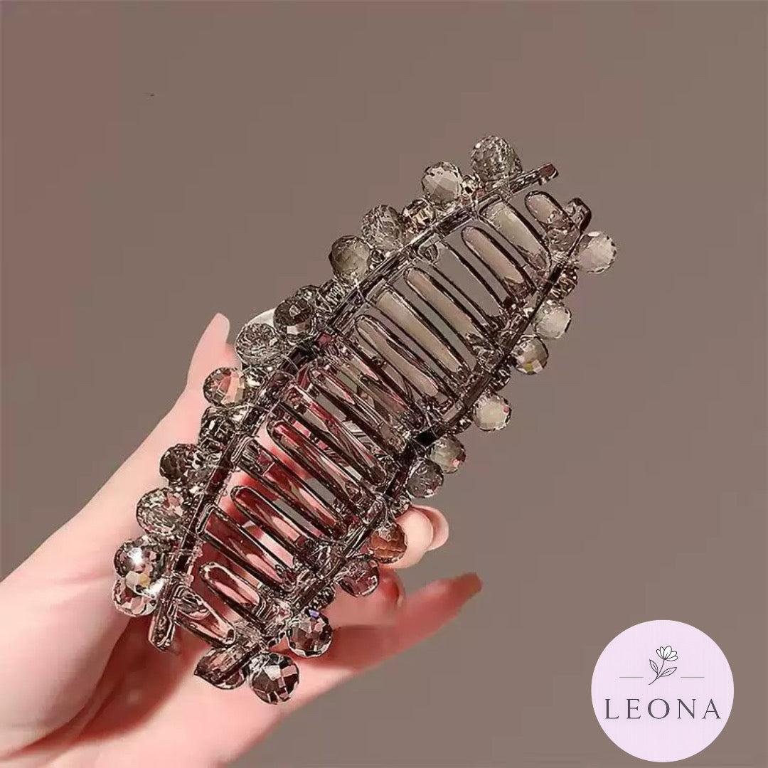 Korean Style Crystal Claw — front view — Leona BD