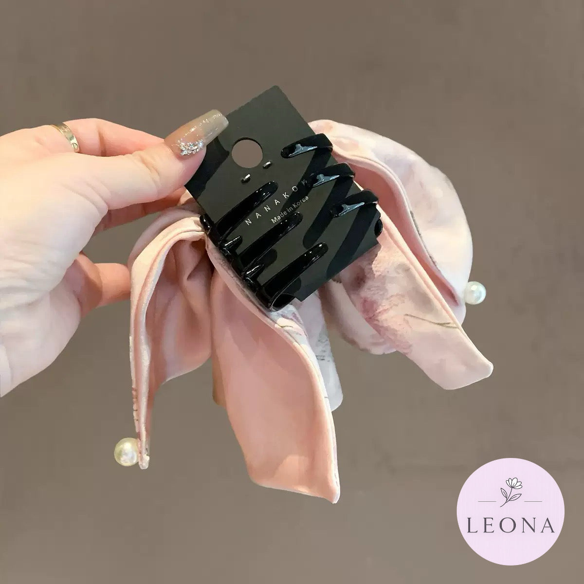 Korean Style Bow Shark Clip — premium plushie from Leona Bangladesh (detail view)