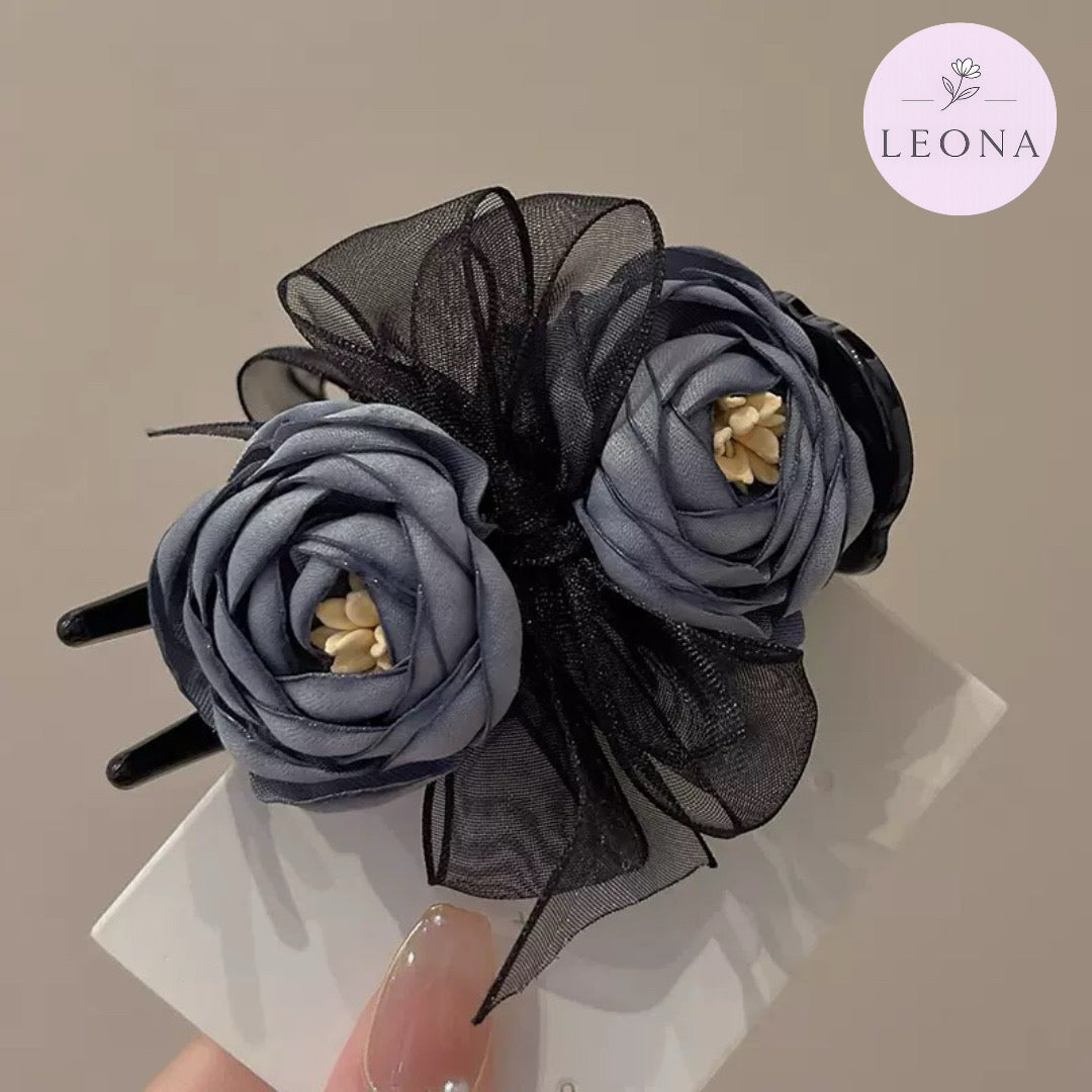 Korean Style Peony Flower Clip — Leona BD