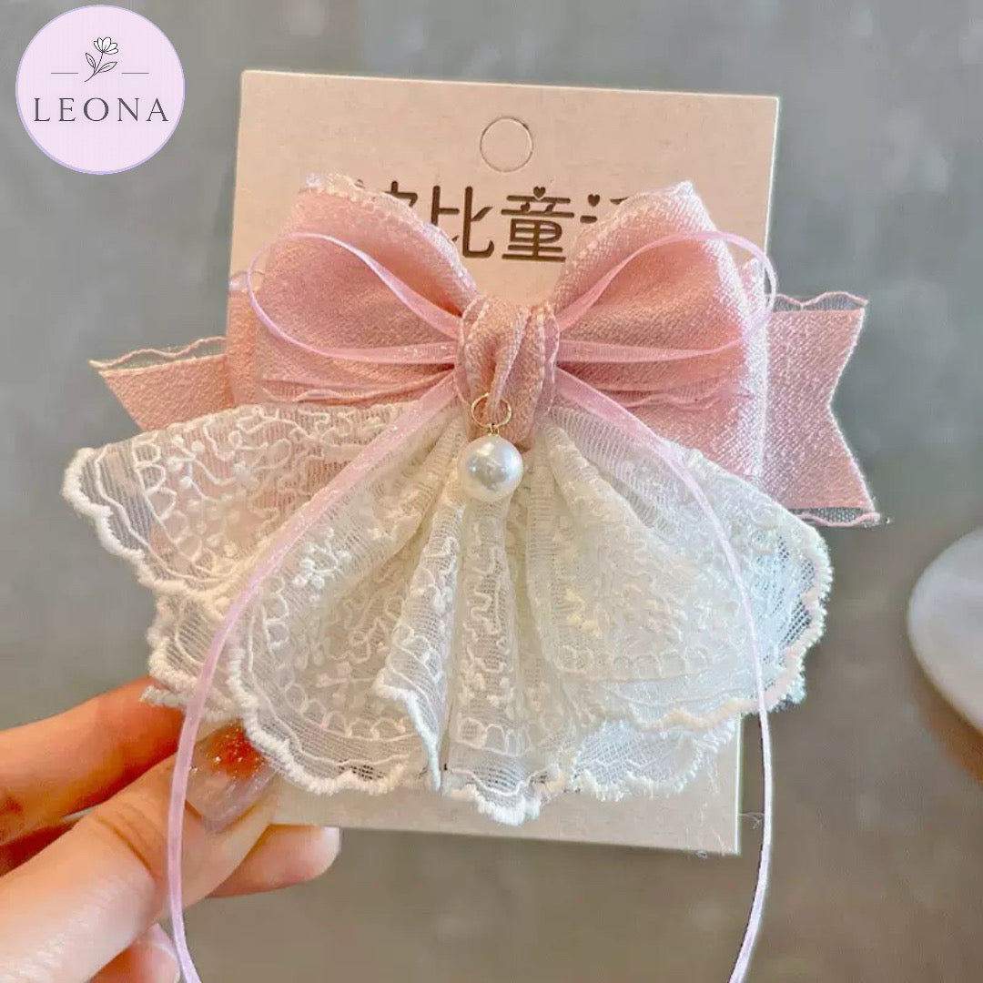Lace Bow hair Clip — Leona BD