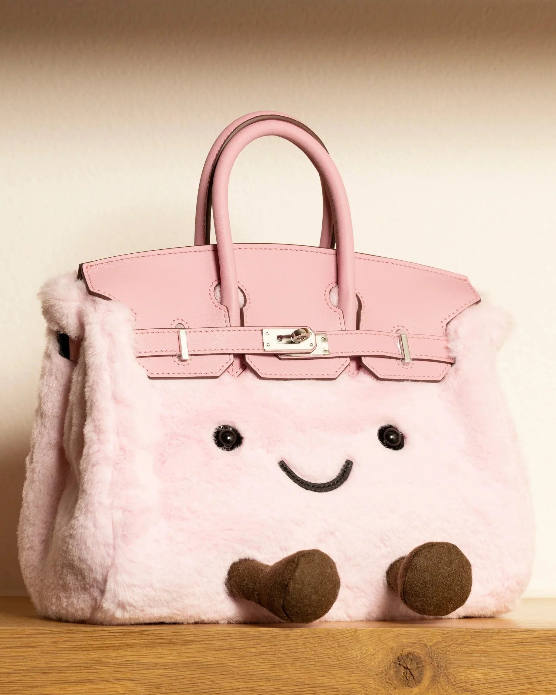 Pink Bag Plush Soft Toy — Leona BD
