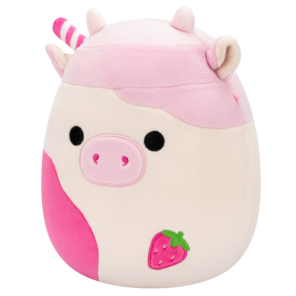 Strawberry Milk Scented Cow Big Size — big Size Strawberry Milk Cow plush is soft, oversized, and lightly strawberry-scented for an extra layer of comfort. Ultra-soft imported fabric and careful stitching make her a shelf statement piece and a bedtime favorite alike. Cash on Delivery across Bangladesh, Leona Bangladesh