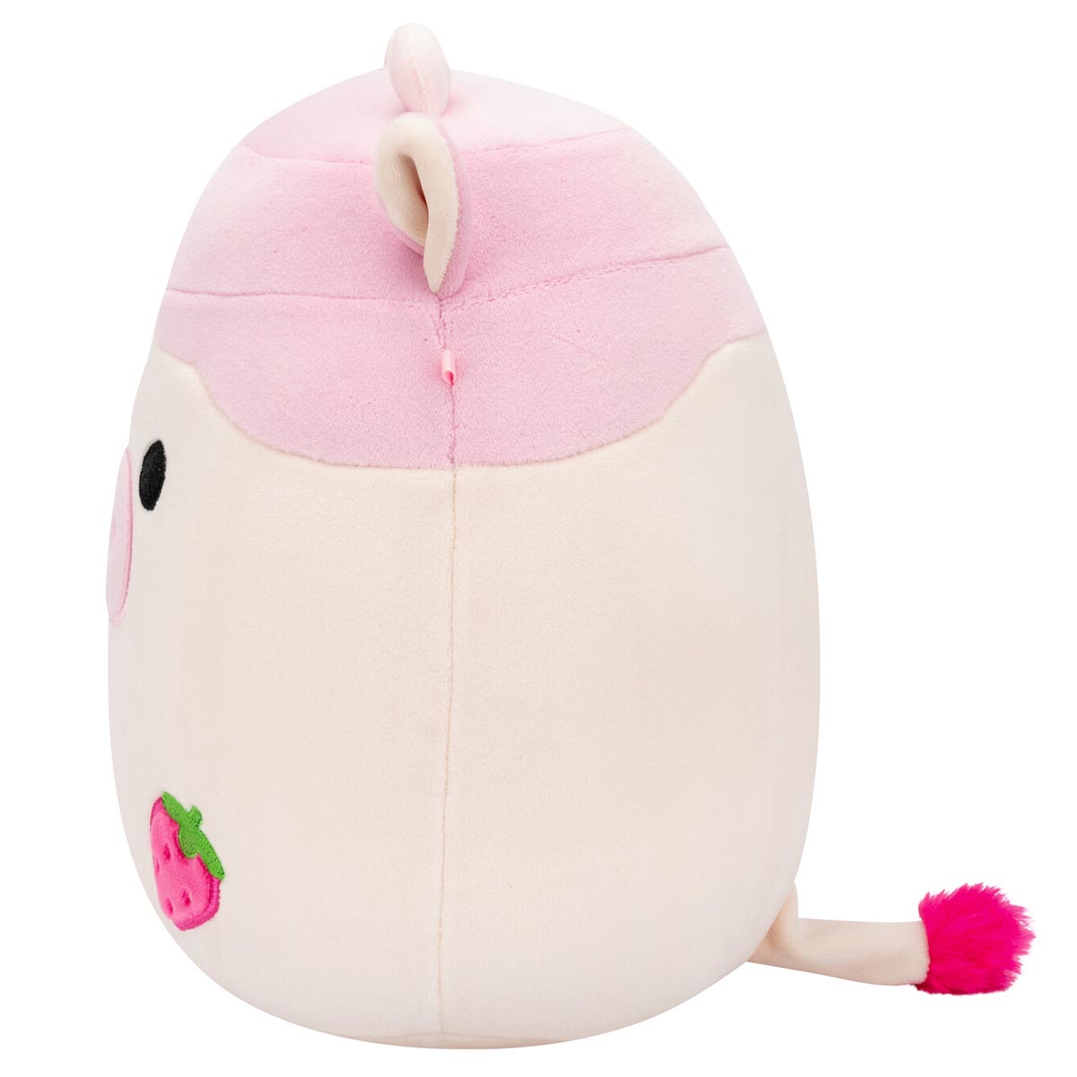 Strawberry Milk Scented Cow Big Size — big Size Strawberry Milk Cow plush is soft, oversized, and lightly strawberry-scented for an extra layer of comfort. Ultra-soft imported fabric and careful stitching make her a shelf statement piece and a bedtime favorite alike. Cash on Delivery across Bangladesh, Leona Bangladesh (close-up)