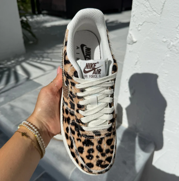 Leopard Nike Air Force 1 Shoes — Leona BD