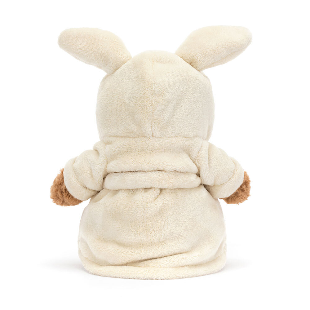 Bathrobe Teddy Bear Soft Toy - size reference - Leona BD